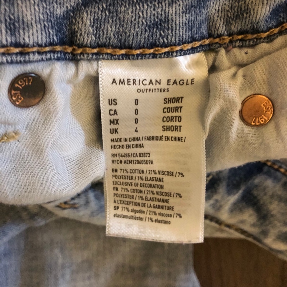 American Eagle brand, hi rise jegging,size 0 Short - Picture 5 of 6